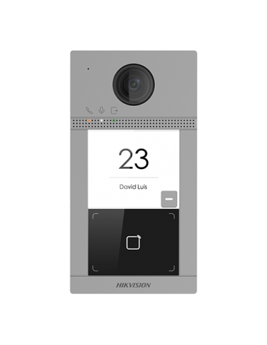 Panou exterior videointerfon TCP/IP pentru 1 familie, Wi-Fi 2.4GHz, control acces integrat - HIKVISION