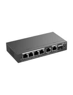 Switch 4 porturi PoE Gigabit 54W, uplink 2 x RJ45 + 1 x SFP, Cloud Management