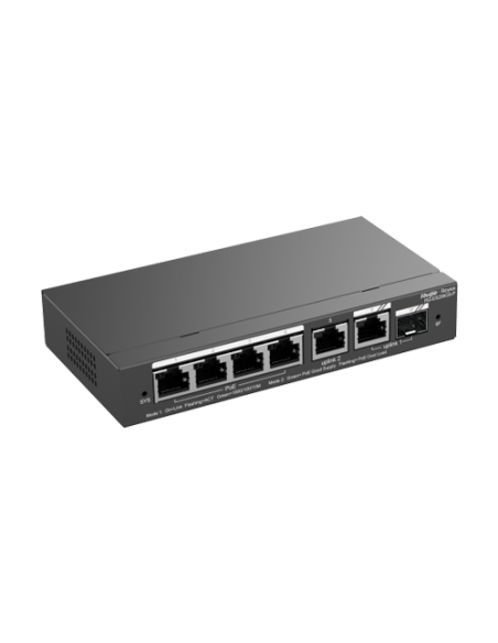 Switch 4 porturi PoE Gigabit 54W, uplink 2 x RJ45 + 1 x SFP, Cloud Management