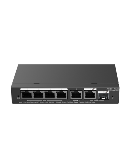 Switch 4 porturi PoE Gigabit 54W, uplink 2 x RJ45 + 1 x SFP, Cloud Management
