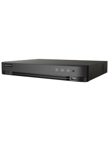 DVR AcuSense 4 ch. video 5MP, Analiza video, AUDIO "over coaxial" - HIKVISION