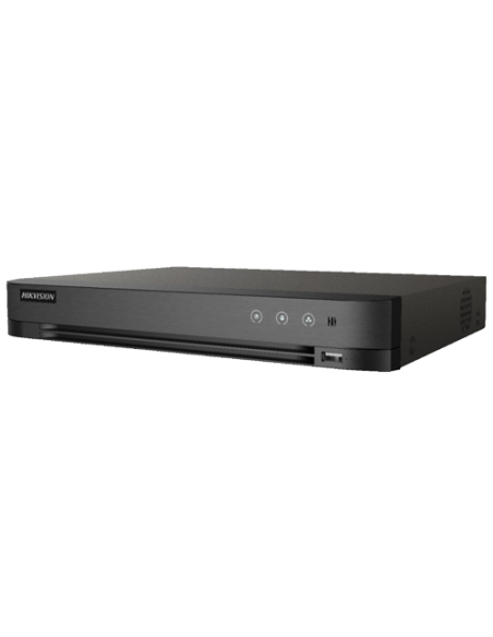 DVR AcuSense 4 ch. video 5MP, Analiza video, AUDIO "over coaxial" - HIKVISION