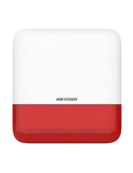 Sirena wireless AX PRO de exterior cu flash, led Rosu, 868Mhz - HIKVISION