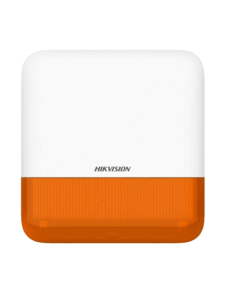 Sirena wireless AX PRO de exterior cu flash, led Portocaliu, 868Mhz - HIKVISION