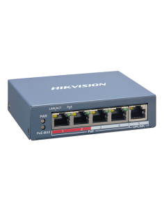 Switch 4 porturi PoE, 1 port uplink RJ45, SMART Management - HIKVISION 2