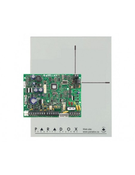 Centrala alarma antiefractie hibrida Paradox Magellan MG5050 + cutie si traf
